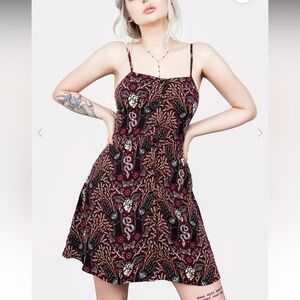 Disturbia Hemlock Button Up Apron Dress